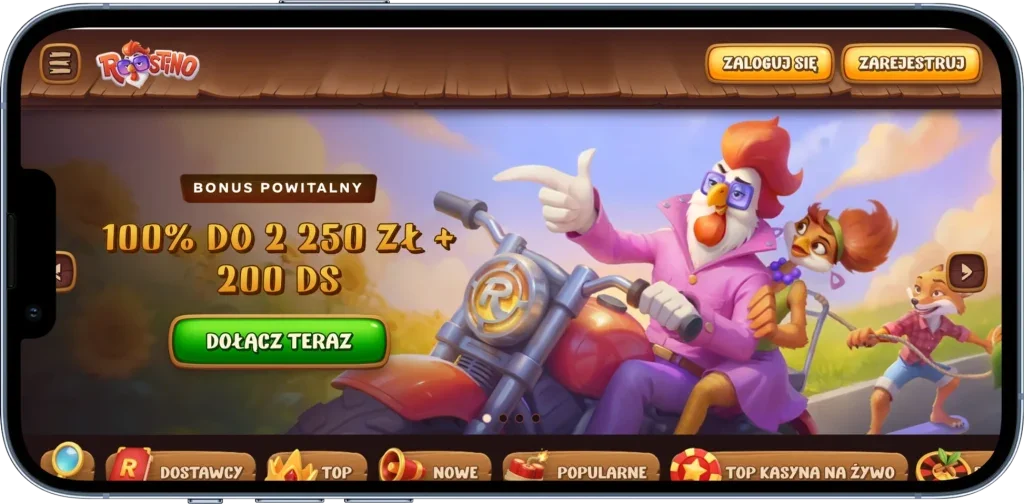 Roostino - Kasyno Online z 13 000+ Grami i Szybkimi Wypłatami Krypto